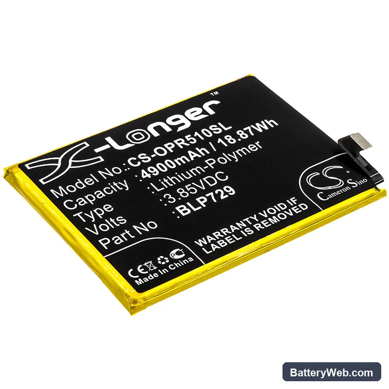 Oppo Realme 5i Replacement Battery, 3.85V, 4900mAh, Li-Polymer 1