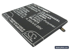 Oppo N5117 Replacement Battery, 3.8V, 2100mAh, Li-Polymer 1