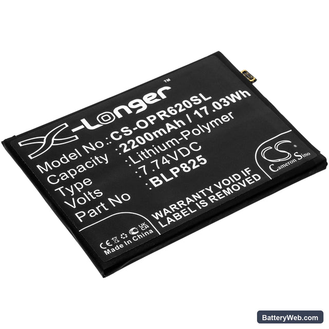 Oppo Reno6 Pro Replacement Battery, 7.74V, 2200mAh, Li-Polymer 1
