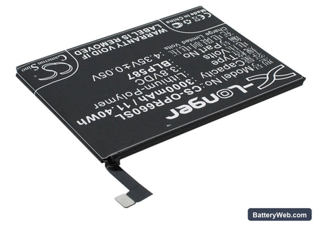 Oppo R6607 Replacement Battery, 3.8V, 3000mAh, Li-Polymer 3