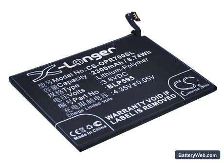 Oppo R7 Replacement Battery, 3.8V, 2300mAh, Li-Polymer 2