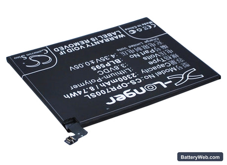 Oppo R7 Replacement Battery, 3.8V, 2300mAh, Li-Polymer 3