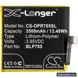 Oppo Reno 10x Zoom Replacement Battery, 3.85V, 3500mAh, Li-Polymer 3
