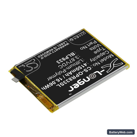 Oppo Realme V15 5G Replacement Battery, 3.87V, 4150mAh, Li-Polymer 2