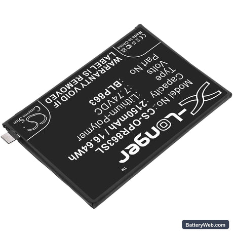 Oppo Reno6 Replacement Battery, 7.74V, 2150mAh, Li-Polymer 2