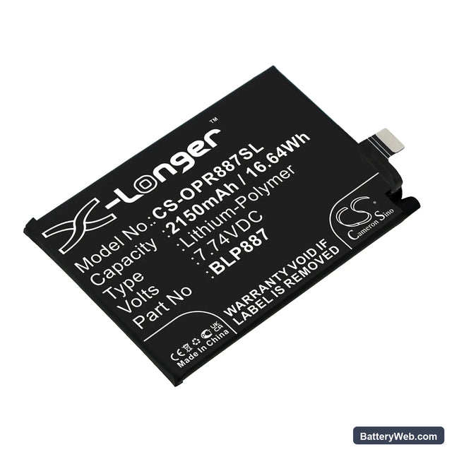 Oppo Realme GT Neo 2 Replacement Battery, 7.74V, 2150mAh, Li-Polymer 1