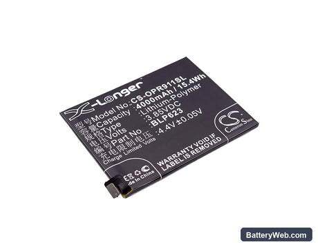 Oppo R9s Plus Replacement Battery, 3.85V, 4000mAh, Li-Polymer 1