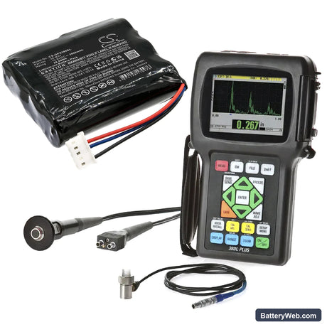 Olympus 38DL Plus Ultrasonic Thickness Gauge Replacement Battery, 10.8V, 2600mAh, Li-ion 6