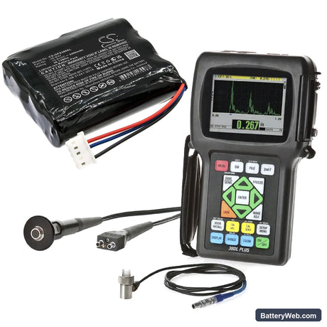 Olympus 38DL Plus Ultrasonic Thickness Gauge Replacement Battery, 10.8V, 3400mAh, Li-ion 6