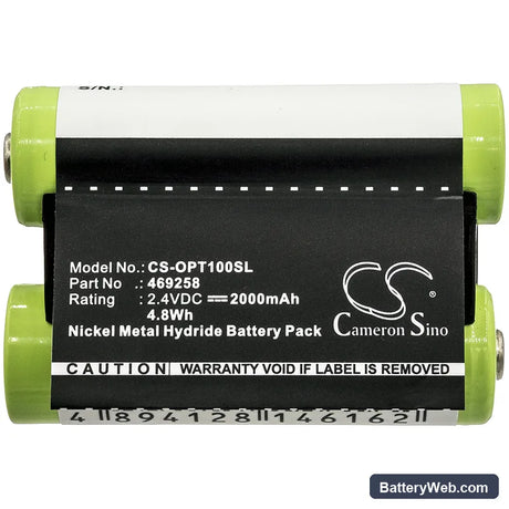 Optelec Compact+ Replacement Battery, 2.4V, 2000mAh, Ni-MH 3