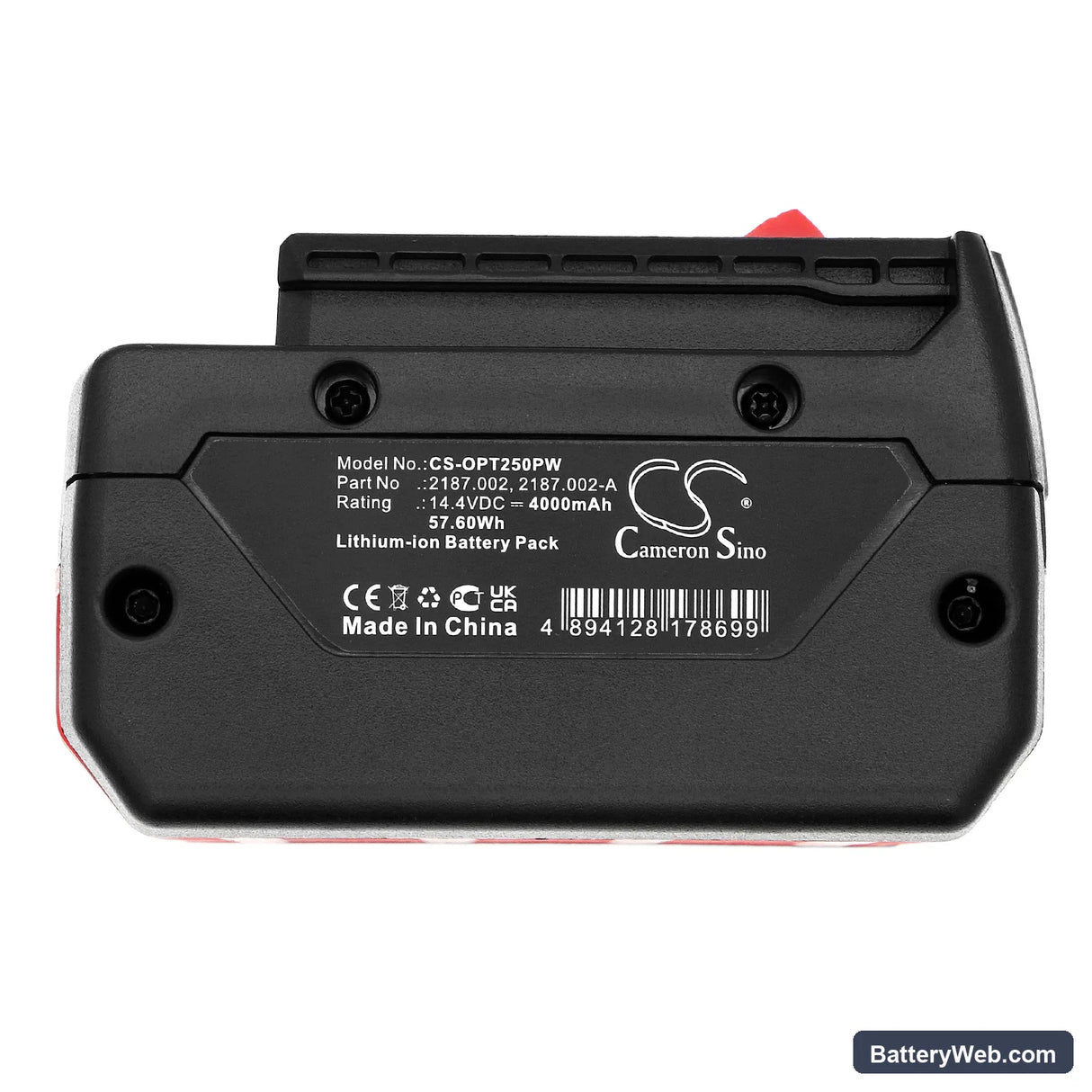 Signode BXT2 Replacement Battery, 14.4V, 4000mAh, Li-ion 5