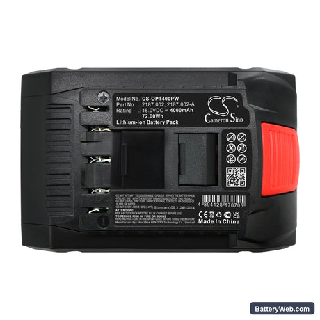 ZAPACK ZP93 Replacement Battery, 18V, 4000mAh, Li-ion 5