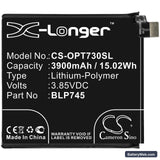 OnePlus 7T Pro Replacement Battery, 3.85V, 3900mAh, Li-Polymer 3