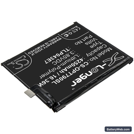 Alcatel T790Y Replacement Battery, 3.85V, 4250mAh, Li-Polymer 2
