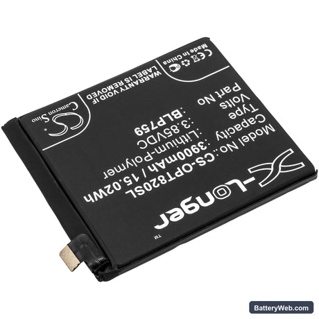 OnePlus 8 Pro Replacement Battery, 3.85V, 3900mAh, Li-Polymer 2