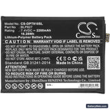 OnePlus 9 Pro 5G Replacement Battery, 7.4V, 2200mAh, Li-Polymer 3