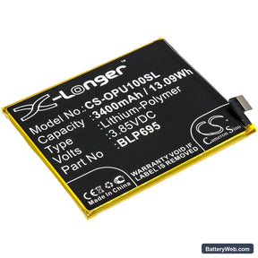 Oppo Realme U1 Replacement Battery, 3.85V, 3400mAh, Li-Polymer 1