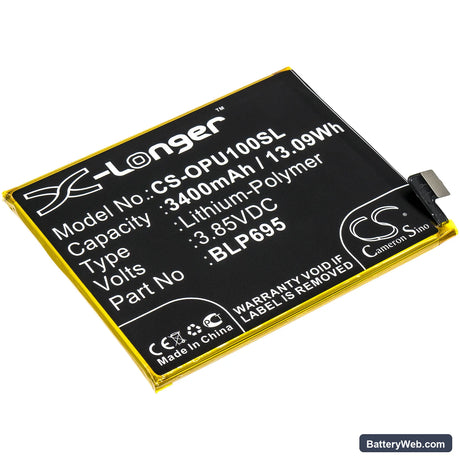 Oppo Realme U1 Replacement Battery, 3.85V, 3400mAh, Li-Polymer 1