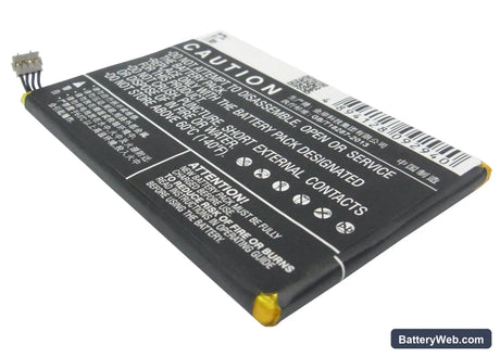 Oppo U705W Replacement Battery, 3.8V, 2020mAh, Li-Polymer 4