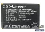 Oppo U705W Replacement Battery, 3.8V, 2020mAh, Li-Polymer 5