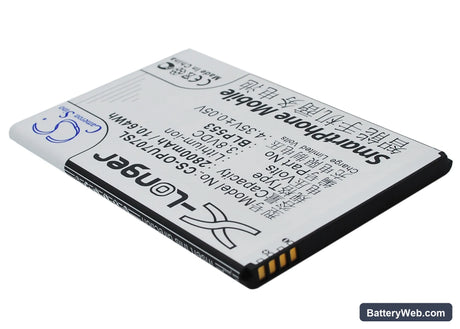 Oppo U707T Replacement Battery, 3.8V, 2800mAh, Li-ion 2