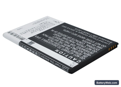 Oppo U707T Replacement Battery, 3.8V, 2800mAh, Li-ion 3