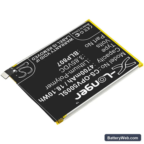 Oppo Realme V5 Replacement Battery, 3.85V, 4700mAh, Li-Polymer 2