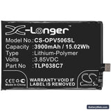 Alcatel 5V Replacement Battery, 3.85V, 3900mAh, Li-Polymer 3