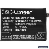 Oppo Realme Q2 Pro Replacement Battery, 7.74V, 2100mAh, Li-Polymer 3