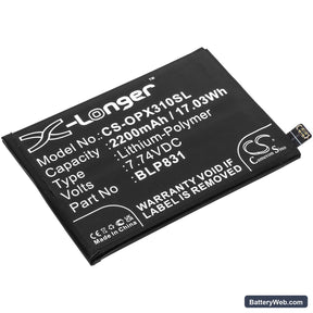 Oppo Find X3 Pro Replacement Battery, 7.74V, 2200mAh, Li-Polymer 1