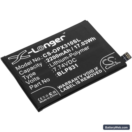 Oppo Find X3 Pro Replacement Battery, 7.74V, 2200mAh, Li-Polymer 1