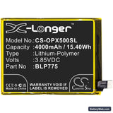 Oppo Realme X50 5G Replacement Battery, 3.85V, 4000mAh, Li-Polymer 3