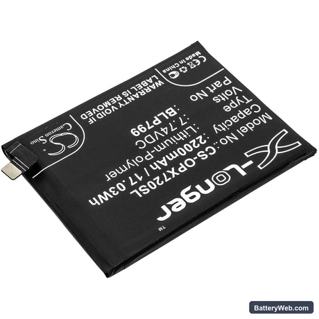 Oppo Realme X7 Pro 5G Replacement Battery, 7.74V, 2200mAh, Li-Polymer 2