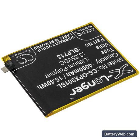 Oppo RMX1901 Replacement Battery, 3.85V, 4000mAh, Li-Polymer 2