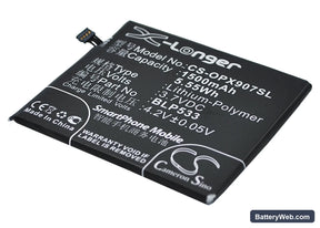 Oppo Finder Replacement Battery, 3.7V, 1500mAh, Li-Polymer 1