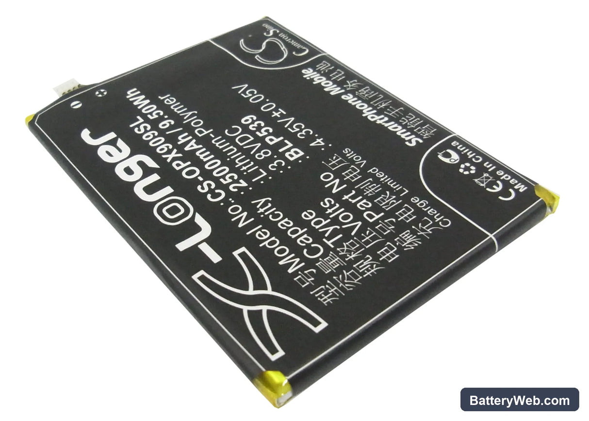 Oppo Find 5 Replacement Battery, 3.8V, 2500mAh, Li-Polymer 2