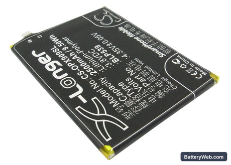 Oppo Find 5 Replacement Battery, 3.8V, 2500mAh, Li-Polymer 2