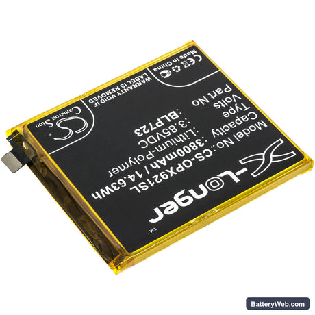 Oppo Realme XT Replacement Battery, 3.85V, 3800mAh, Li-Polymer 2