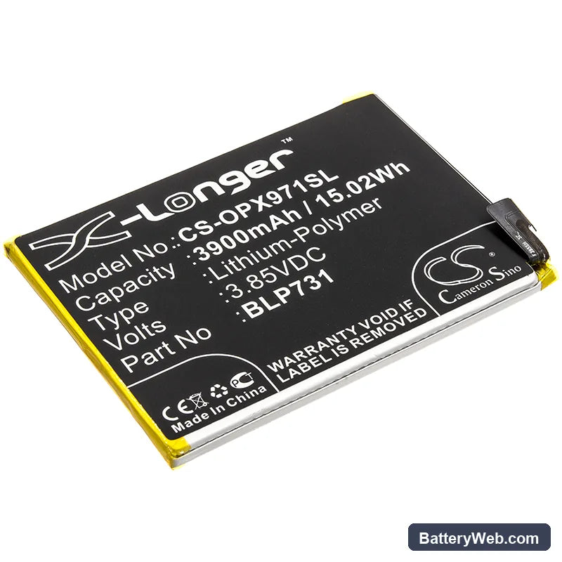 Oppo Realme 5 Pro Replacement Battery, 3.85V, 3900mAh, Li-Polymer 1