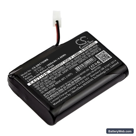 Oricom Secure 700 Replacement Battery, 3.7V, 1800mAh, Li-ion 1