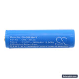 Olight Baton Pro Replacement Battery, 3.6V, 3400mAh, Li-ion 3