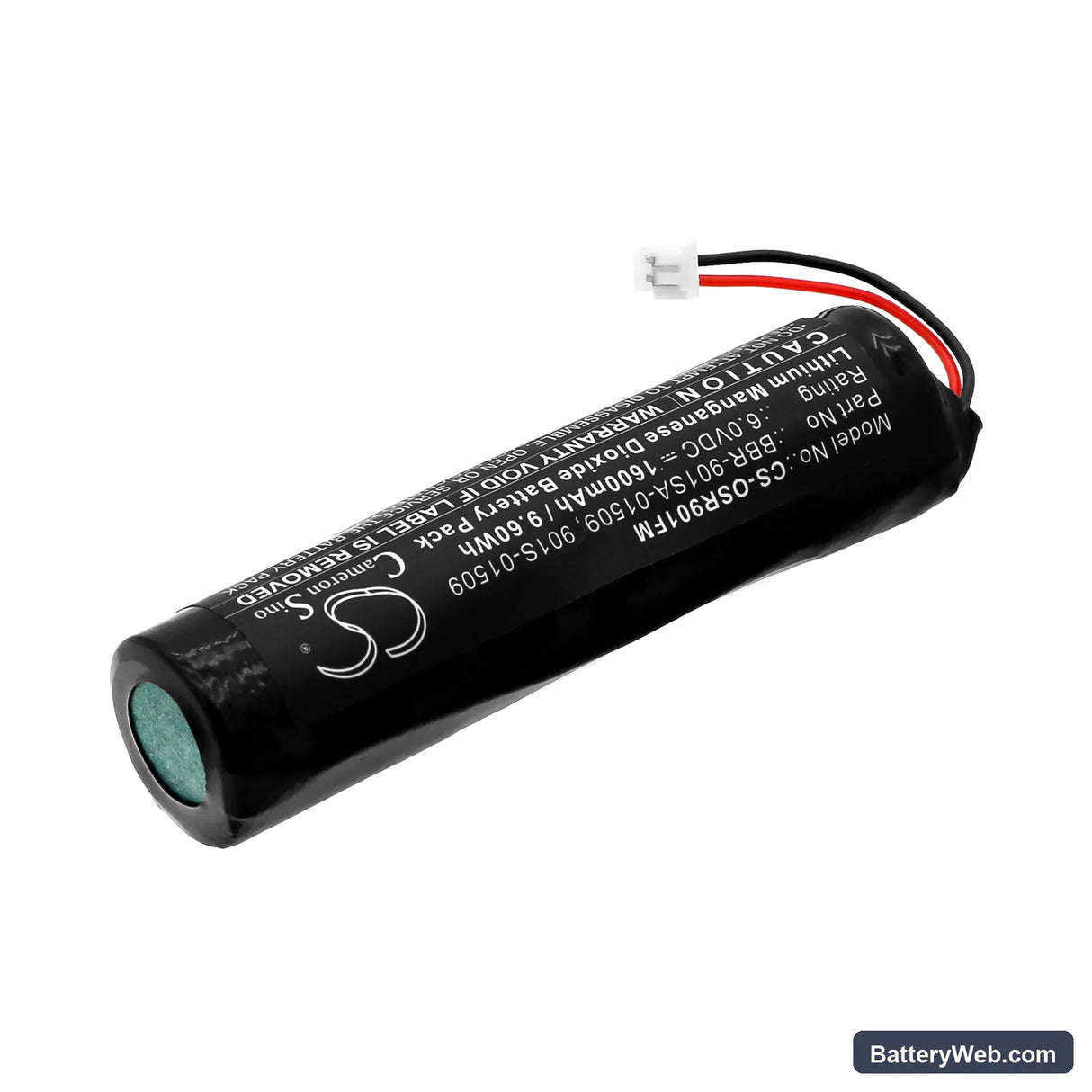 RescueME MOB1 Replacement Battery, 6V, 1600mAh, Li-MnO2 2