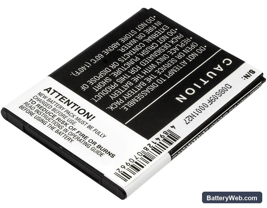 USCellular One Touch Shockwave Replacement Battery, 3.7V, 1450mAh, Li-ion 4