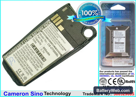 Alcatel OT-500 Replacement Battery, 3.7V, 900mAh, Li-ion 1