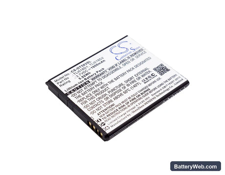 Alcatel One Touch Pop D5 Replacement Battery, 3.7V, 1600mAh, Li-ion 1