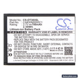 Vodafone 331 Replacement Battery, 3.7V, 600mAh, Li-ion 3