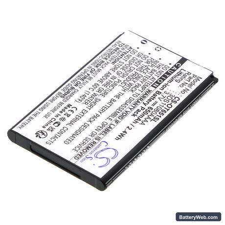 Alcatel OT-C650 Replacement Battery, 3.7V, 650mAh, Li-ion 2