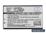 Alcatel OT-C650 Replacement Battery, 3.7V, 650mAh, Li-ion 5