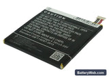 Alcatel OT-7024 Replacement Battery, 3.8V, 1800mAh, Li-Polymer 3