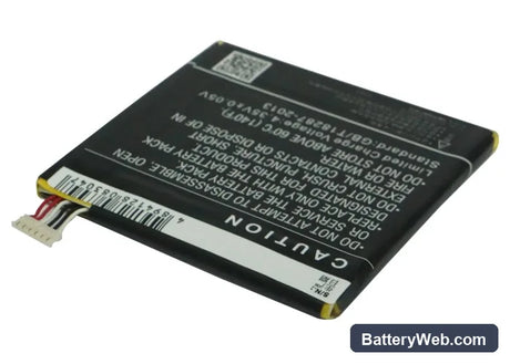 Alcatel OT-7024 Replacement Battery, 3.8V, 1800mAh, Li-Polymer 4